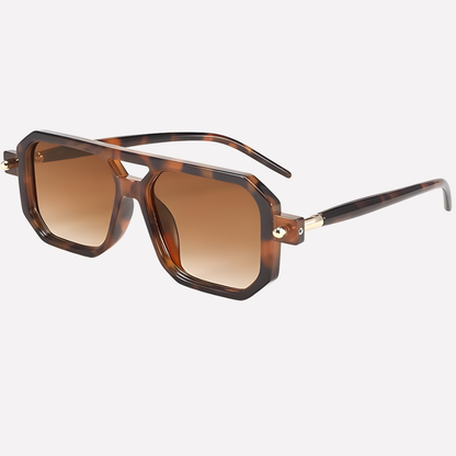 VierraSol | Gafas de Sol Unisex Estilo Aviador Cuadradas con Montura Retro
