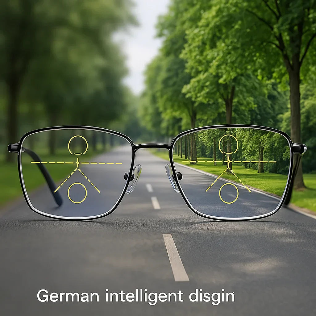 VierraSol | Gafas Multifocales Progresivas para una Visión Clara - Diseño Inteligente Alemán para el Uso Diario