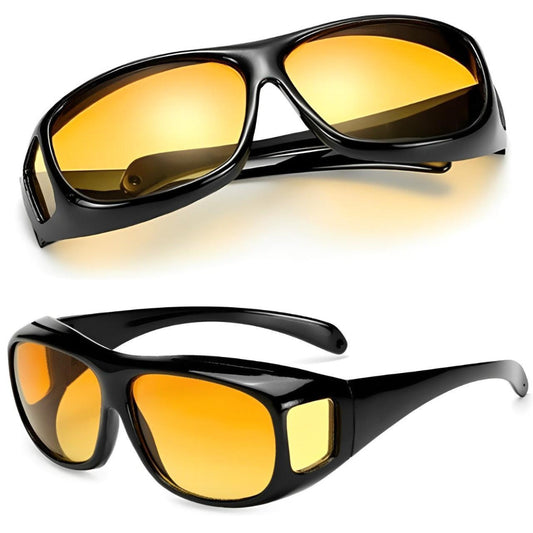 VierraSol | Gafas para Conducir de Noche con Lentes Laterales