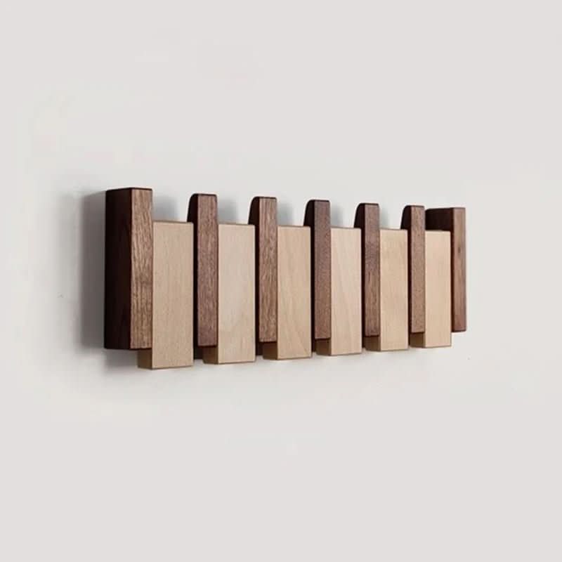 VierraSol | Gancho de Pared en Diseño de Piano | Madera Hecha a Mano | Natural