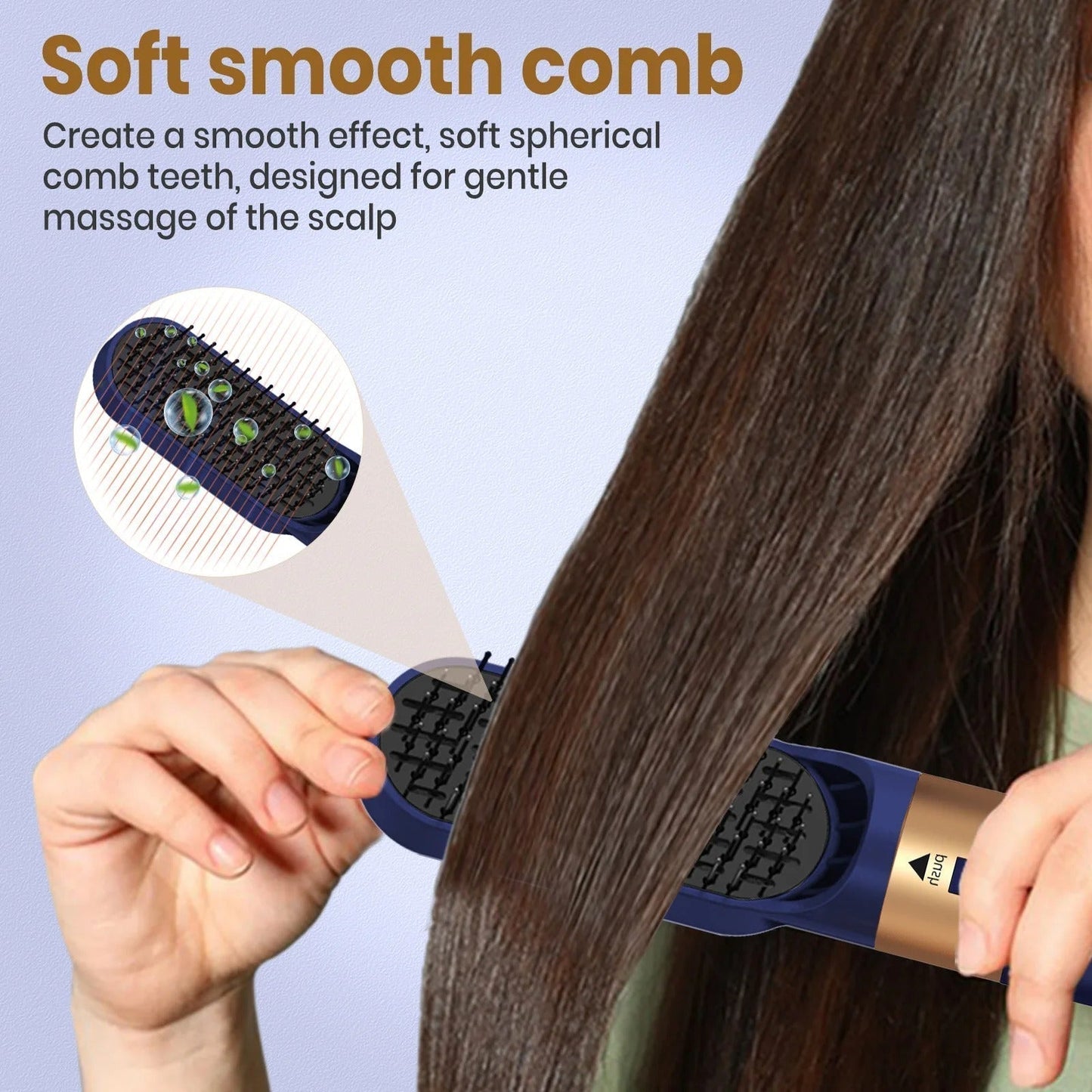 VierraSol | Glossify Estilizador de Cabello 5 en 1 | Cepillo de Aire Caliente de 1000W con Tecnología Iónica