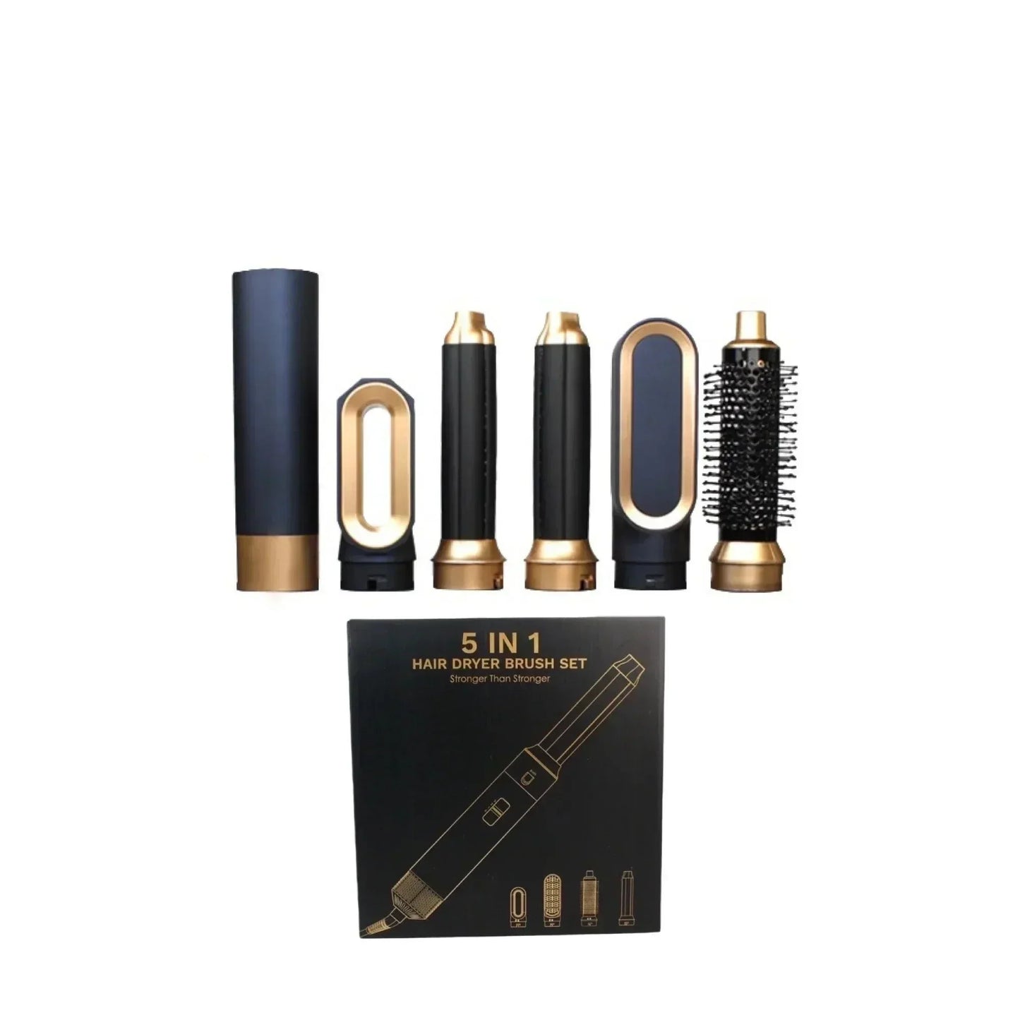 VierraSol | Glossify Estilizador de Cabello 5 en 1 | Cepillo de Aire Caliente de 1000W con Tecnología Iónica