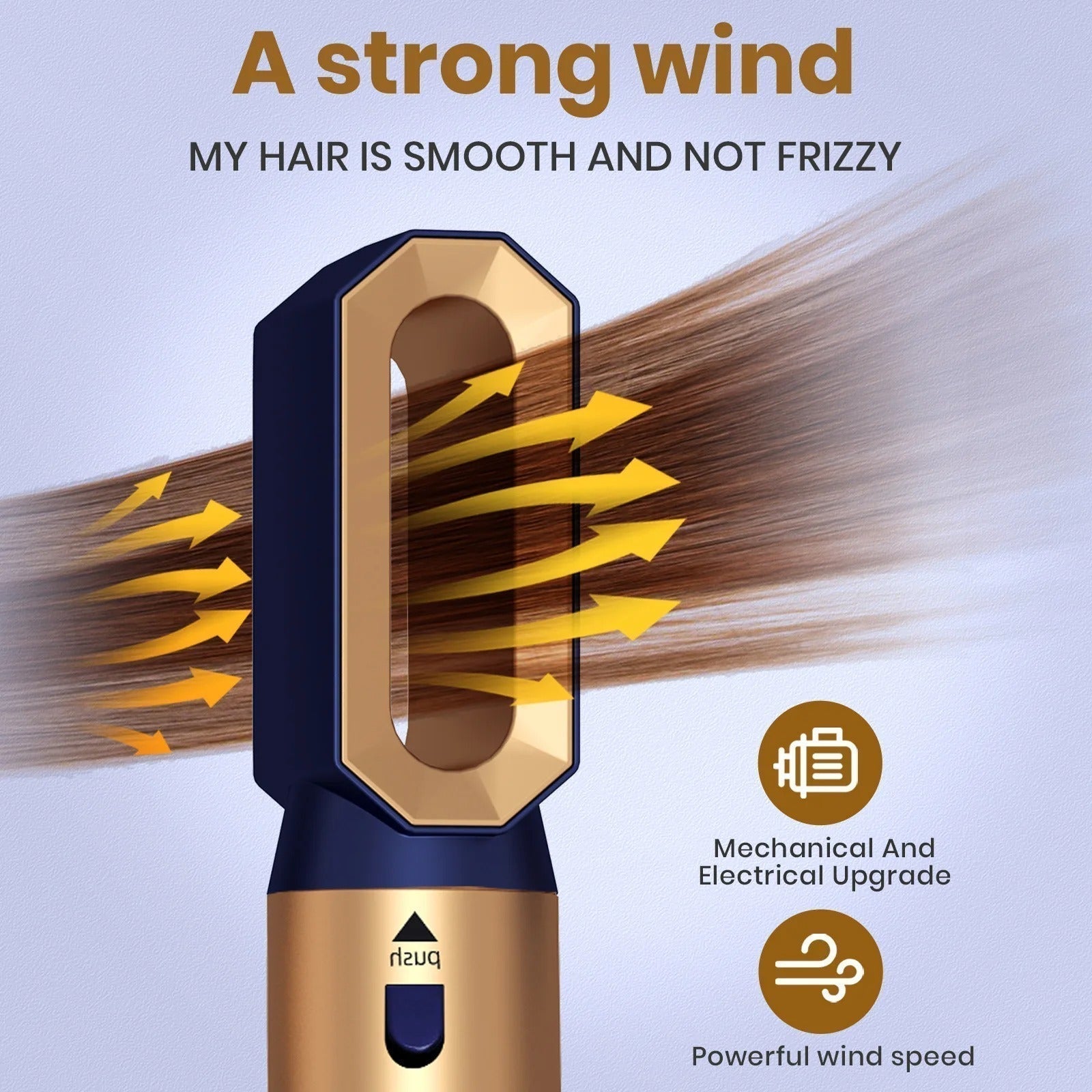 VierraSol | Glossify Estilizador de Cabello 5 en 1 | Cepillo de Aire Caliente de 1000W con Tecnología Iónica