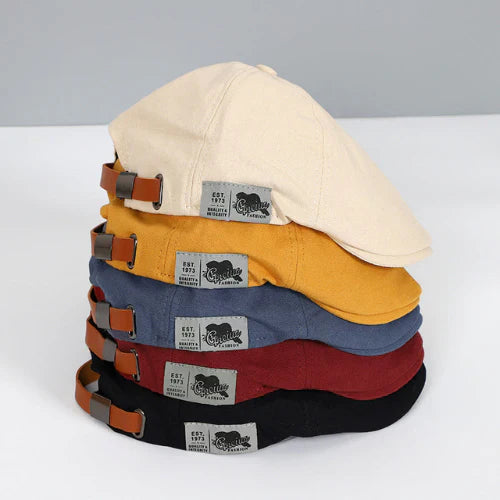 VierraSol | Gorra plana ajustable para hombre con detalle de correa