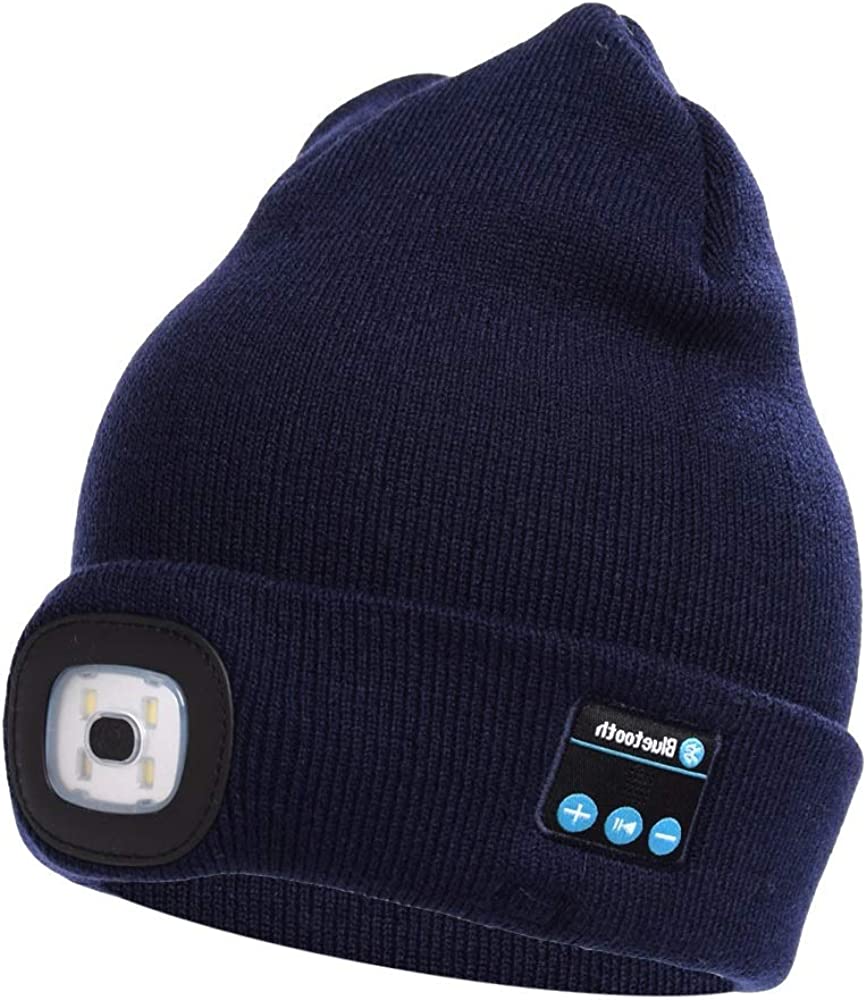 VierraSol | Gorro Beanie Bluetooth con Luz y Auriculares Inalámbricos