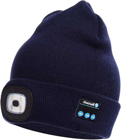 VierraSol | Gorro Beanie Bluetooth con Luz y Auriculares Inalámbricos