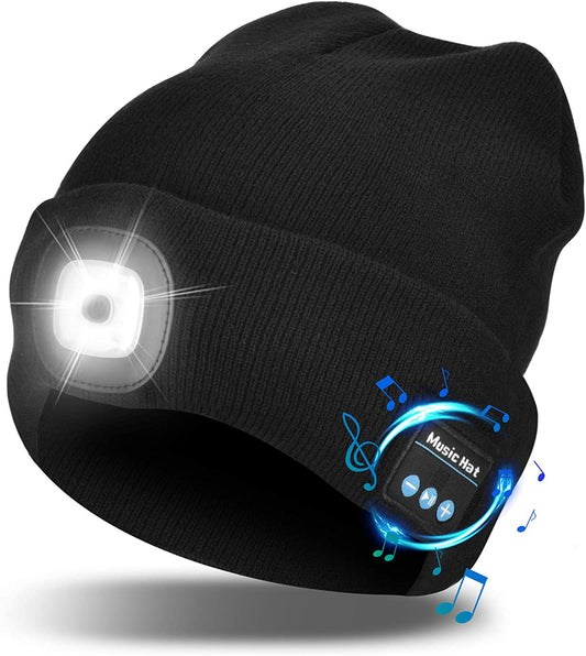 VierraSol | Gorro Beanie Bluetooth con Luz y Auriculares Inalámbricos