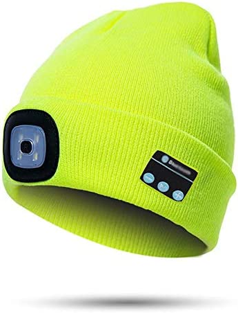 VierraSol | Gorro Beanie Bluetooth con Luz y Auriculares Inalámbricos