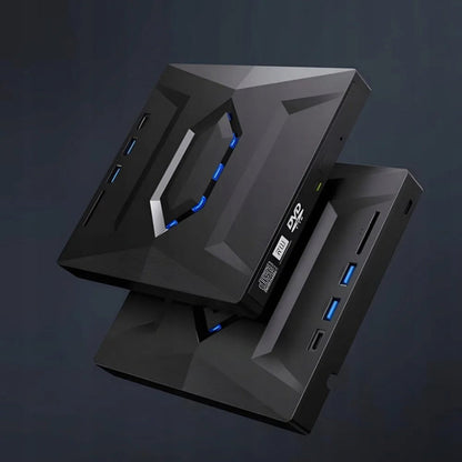 VierraSol | Grabadora externa de DVD CD RW con hub USB y lector de tarjetas