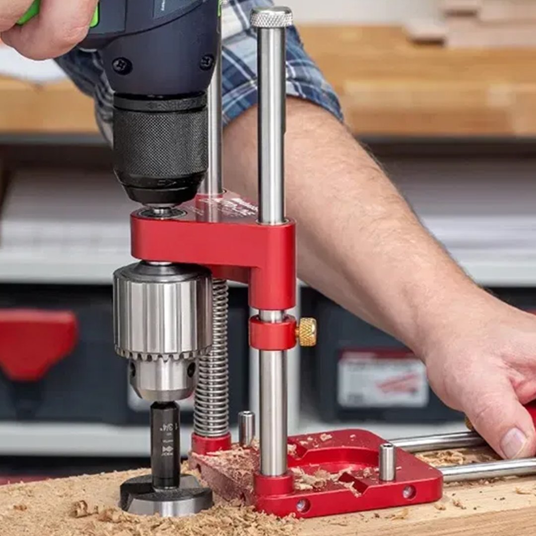 VierraSol | Guía de Taladro para Taladros Portátiles - Jig de Carpintería Portátil y Ajustable