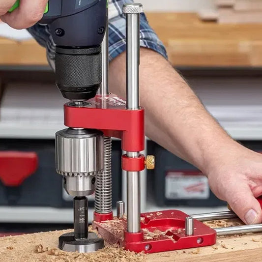 VierraSol | Guía de Taladro para Taladros Portátiles - Jig de Carpintería Portátil y Ajustable