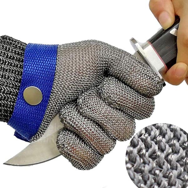 VierraSol | Guante de Metal de Malla de Acero Inoxidable de Grado Alimenticio