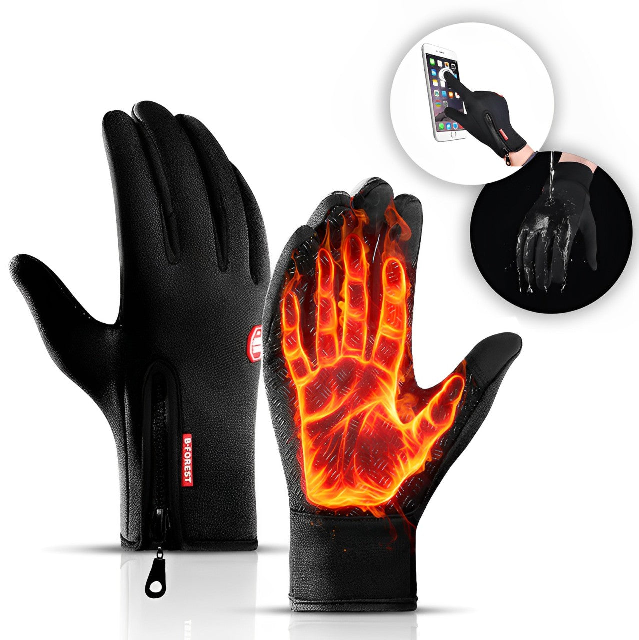 VierraSol | Guantes Calentados Guantes de Calefacción Eléctrica Guantes de Ciclismo Guantes de Esquí para Adultos