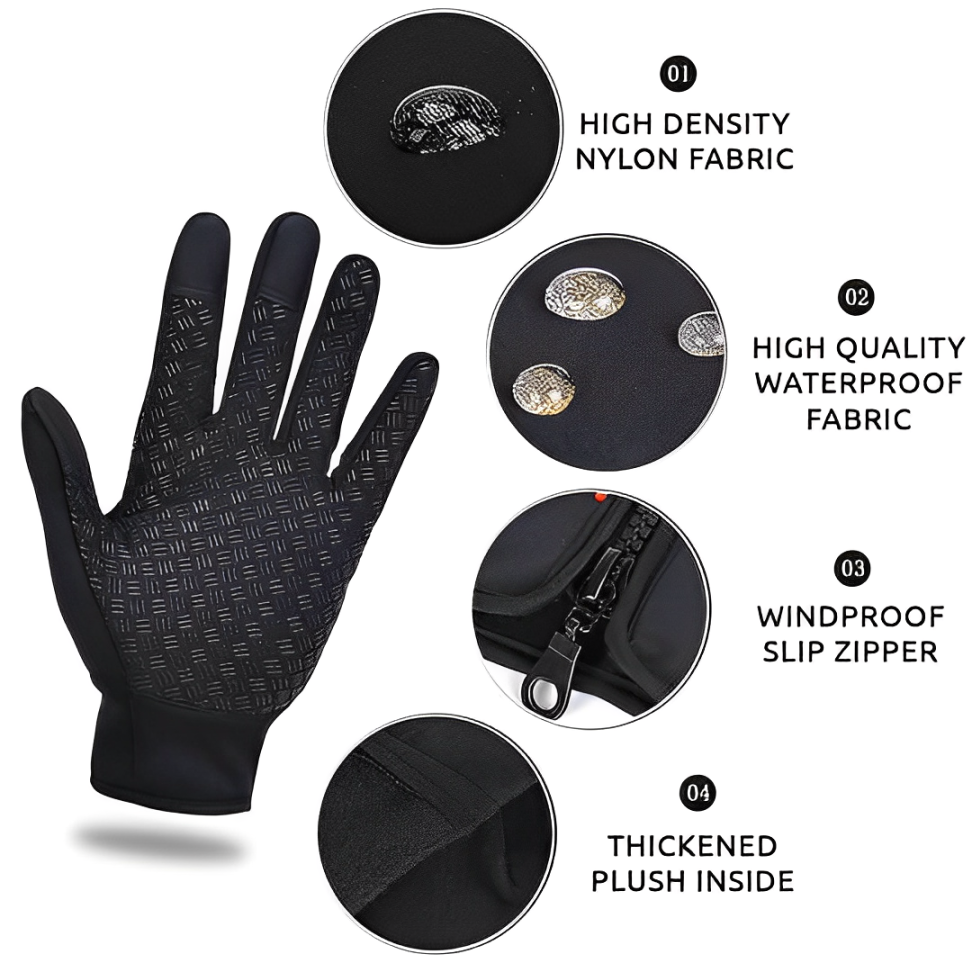 VierraSol | Guantes Calentados Guantes de Calefacción Eléctrica Guantes de Ciclismo Guantes de Esquí para Adultos