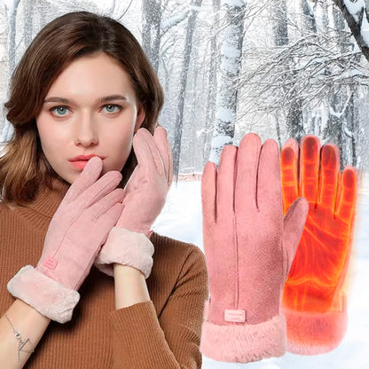 VierraSol | Guantes Calentados para Mujeres Reino Unido – Guantes Térmicos Impermeables de Invierno para Damas con Pantalla Táctil y Diseño Cargable por USB