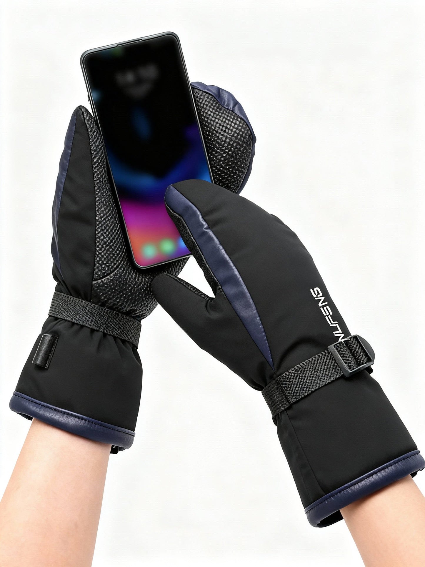VierraSol | Guantes de Calefacción Eléctrica | Doble Cara, 10,000 mAh Recargables por USB | Impermeables para Esquí y Motocicleta
