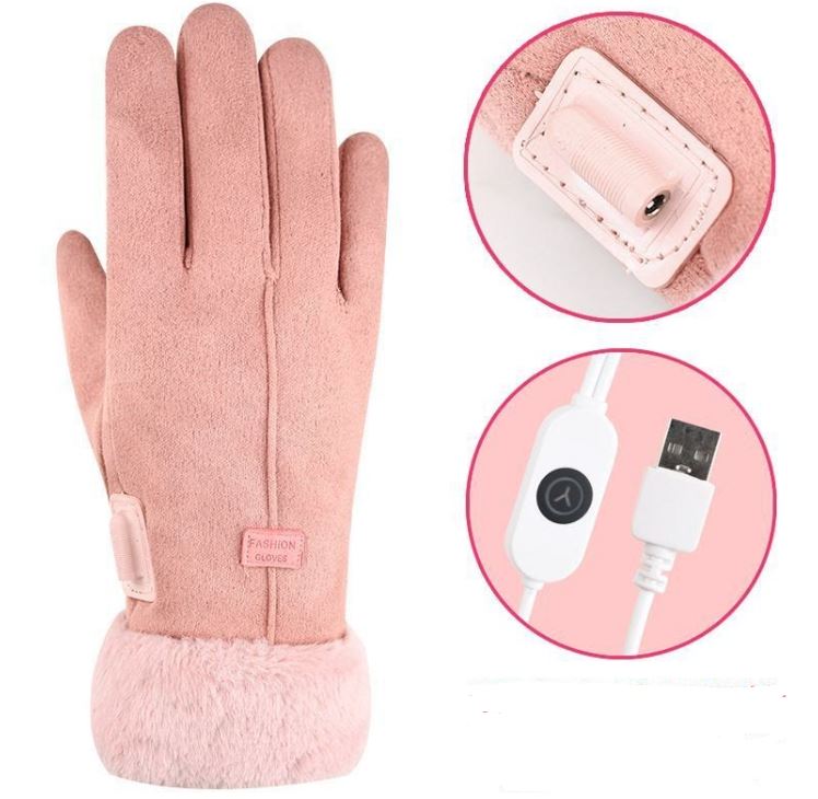 VierraSol | Guantes de Invierno Calentados ThermoTouch – Impermeables con Pantalla Táctil y 3 Niveles de Calor