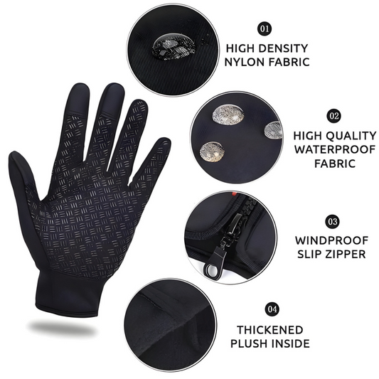 VierraSol | Guantes Térmicos Impermeables de Invierno a Prueba de Viento