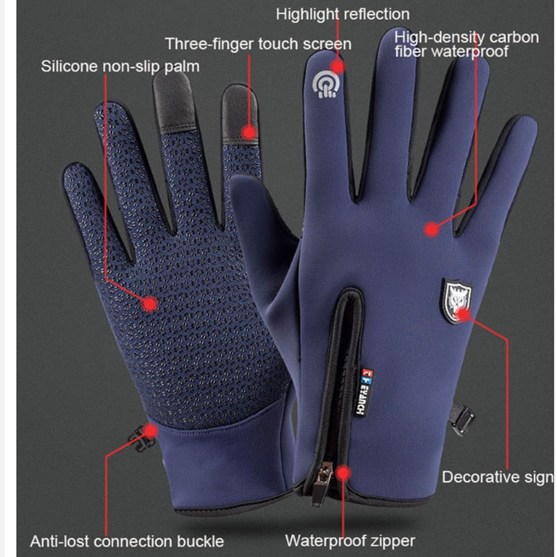 VierraSol | Guantes Térmicos Impermeables para Pantalla Táctil de Invierno