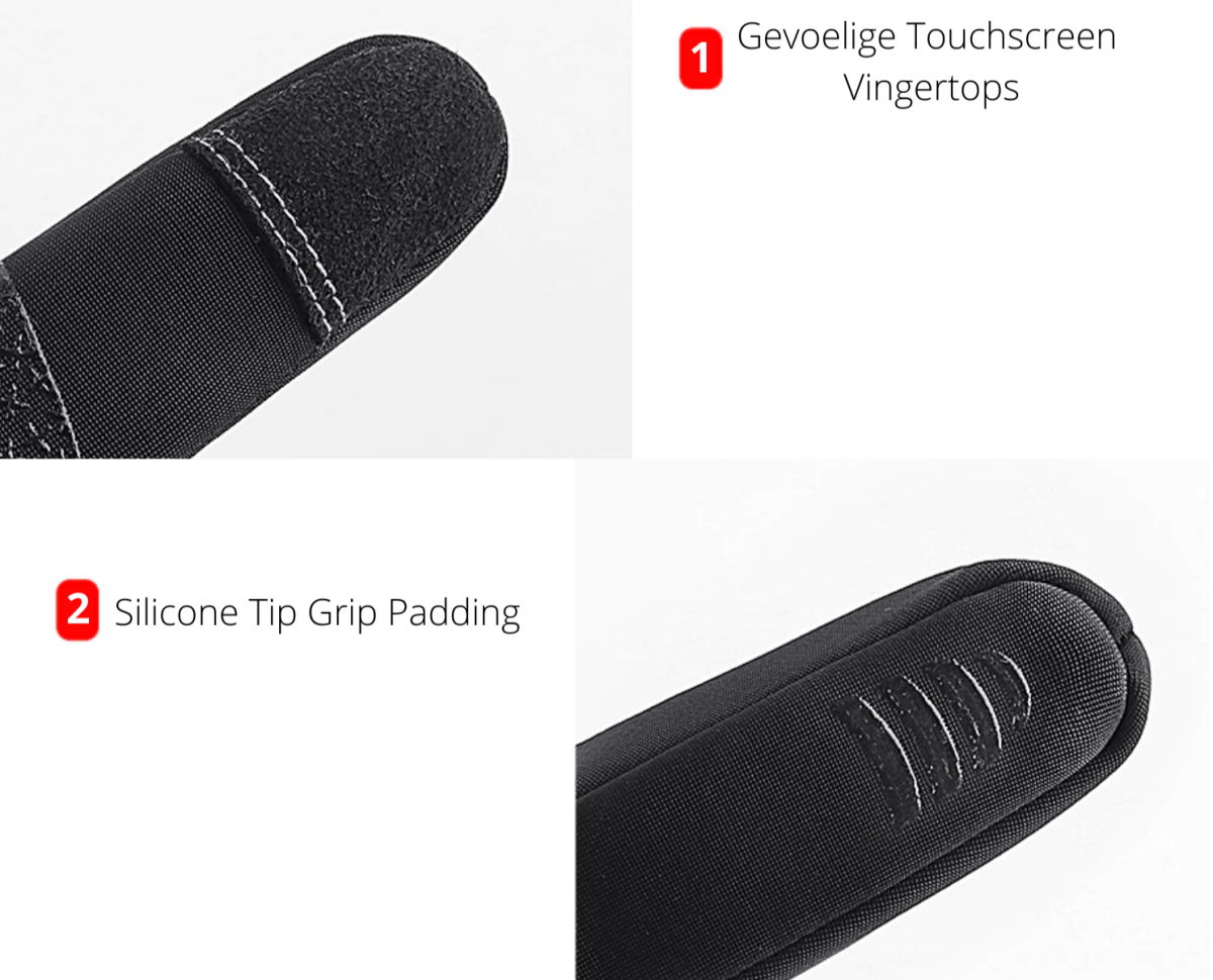VierraSol | Guantes Touch PRO – Guantes de Invierno Cálidos e Impermeables con Función Táctil