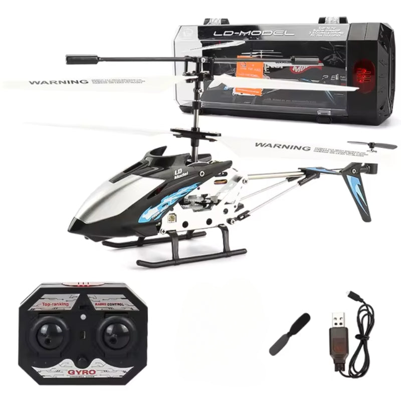 VierraSol | Helicóptero RC 3.5CH irrompible Mini Helicóptero RC con Giroscopio Rojo Carmesí