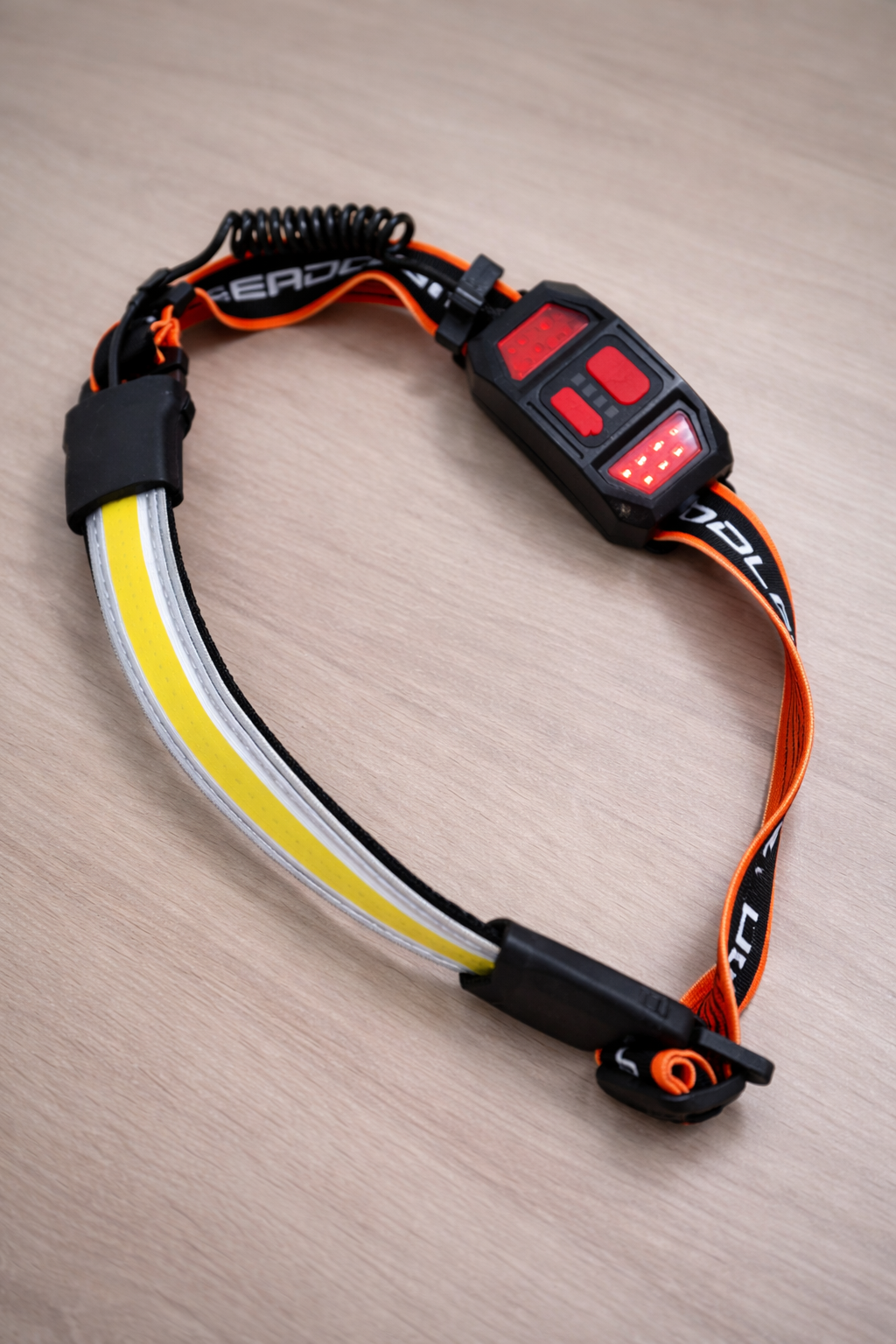 VierraSol | Hopedone Linterna Frontal Recargable 1000 Lúmenes, Ángulo Amplio de 230°, Impermeable, Paquete de 2, Naranja