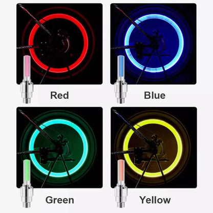 VierraSol | Iluminación de válvula de bicicleta de alta calidad con LED – Perfecto para paseos nocturnos