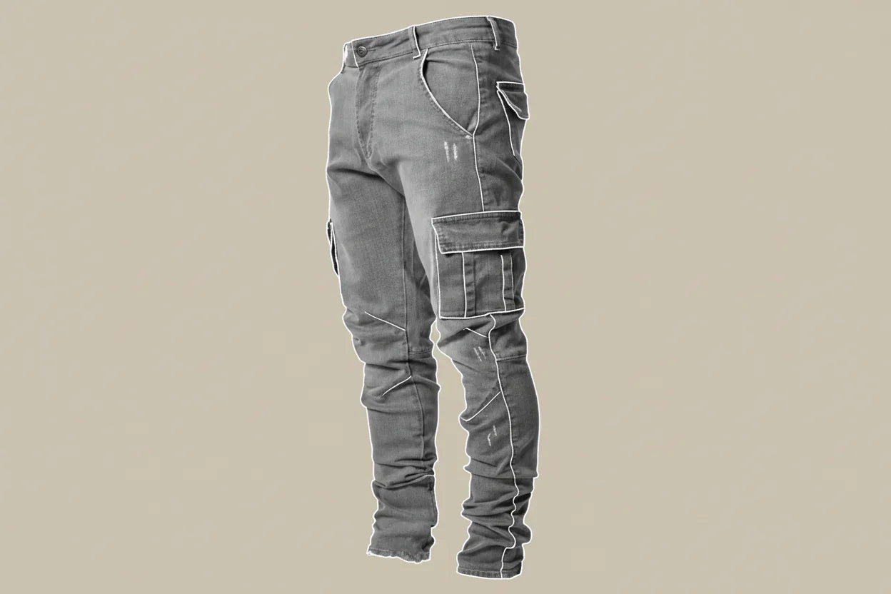 VierraSol | Jeans Cargo Ajustados para Hombre