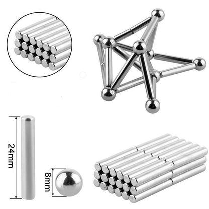 VierraSol | Juego de Bolas y Varillas Magnéticas DIY