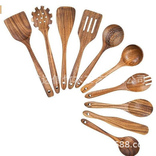 VierraSol | Juego de Cocina Hecho de Madera de Teca Natural