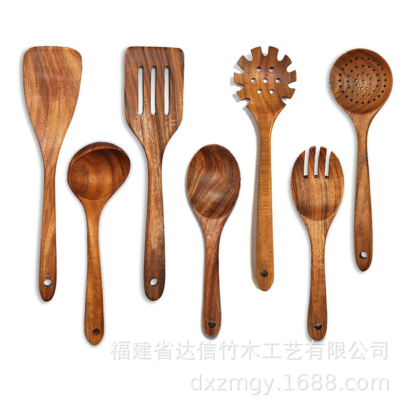VierraSol | Juego de Cocina Hecho de Madera de Teca Natural