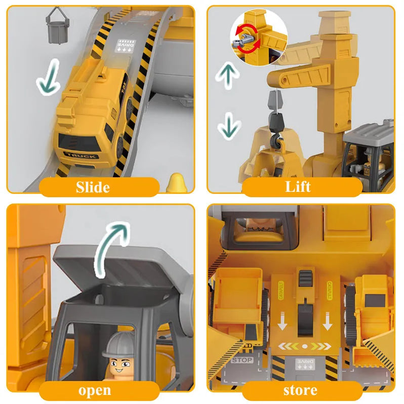 VierraSol | Juego de Juguetes de Vehículos de Construcción para Niños con Herramientas