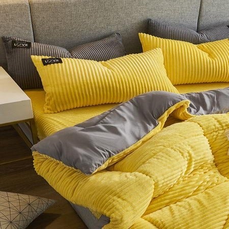 VierraSol | Juego de Ropa de Cama de Terciopelo de Corduroy Engrosado