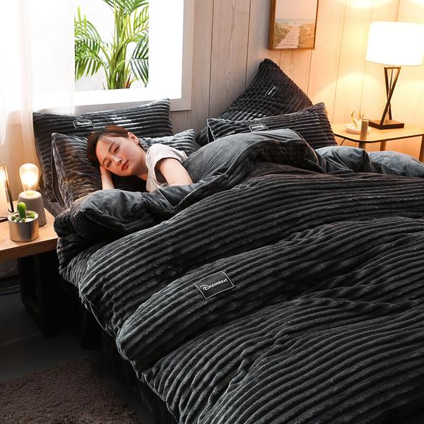 VierraSol | Juego de Ropa de Cama de Terciopelo de Corduroy Engrosado