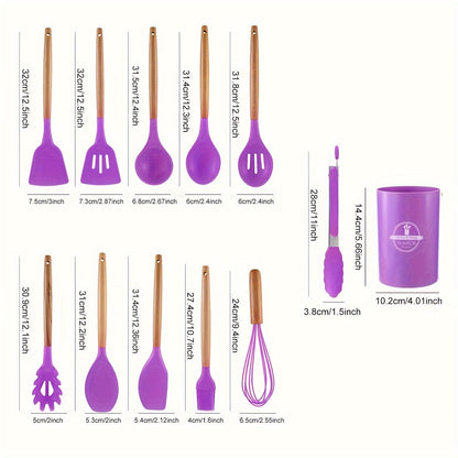 VierraSol | Juego de Utensilios de Cocina Premium de 12 Piezas