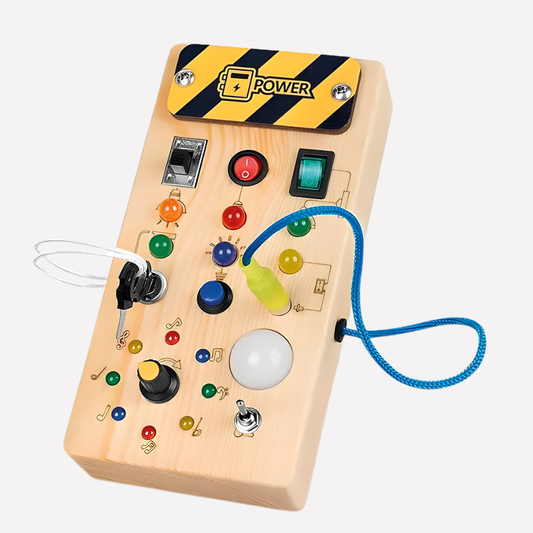 VierraSol | Juguete Busy Board con Luces LED Interactivas