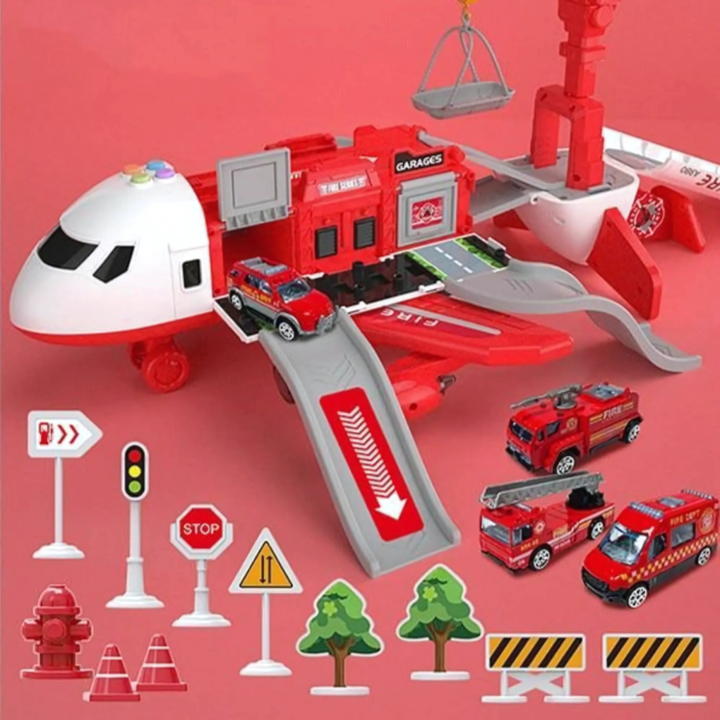 VierraSol | Juguete de Avión para Niños con Función de Almacenamiento