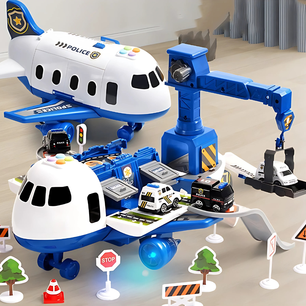 VierraSol | Juguete de Avión para Niños con Función de Almacenamiento