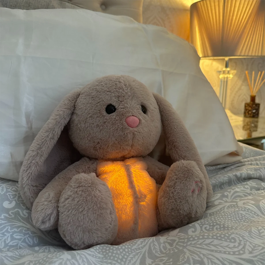 VierraSol | Juguete de Confort de Conejo de Peluche con Brillo Suave