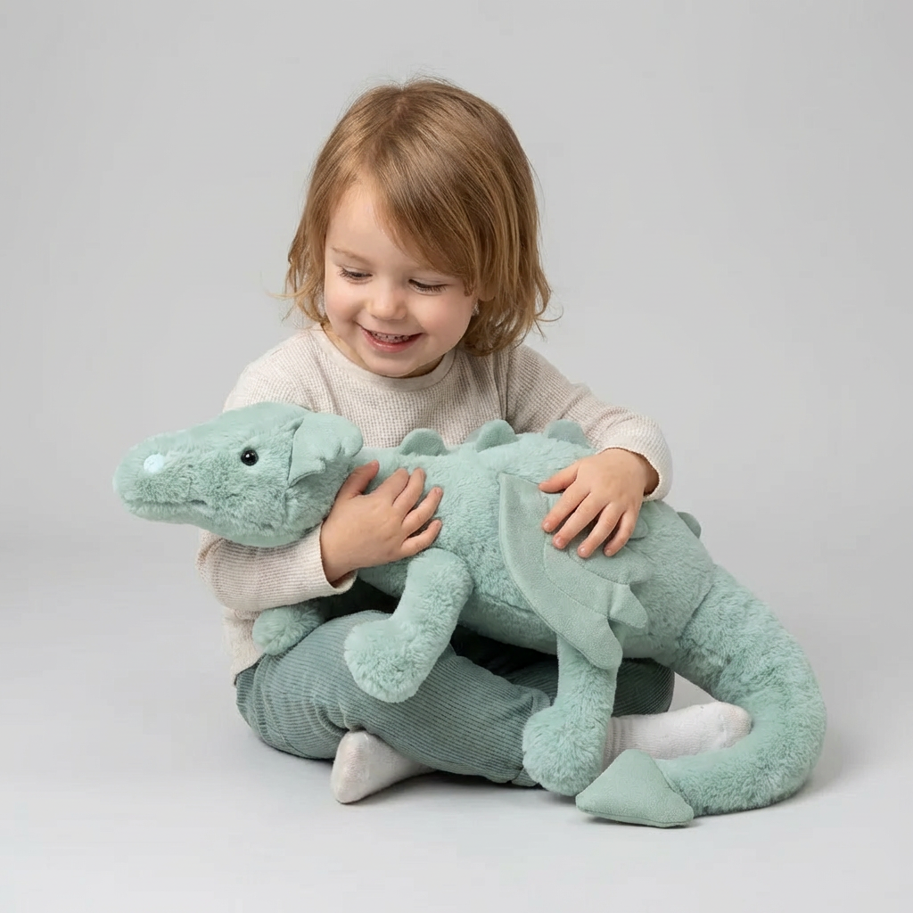 VierraSol | Juguete de Peluche de Dragón para Niños con Alas
