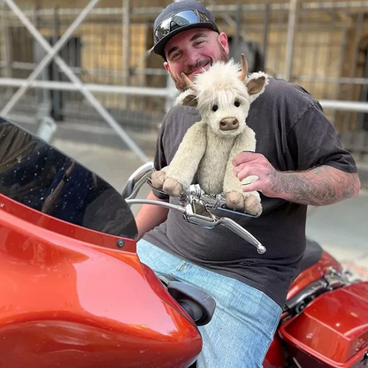 VierraSol | Juguete de Peluche de Ganado de las Tierras Altas Escocesas Hecho a Mano