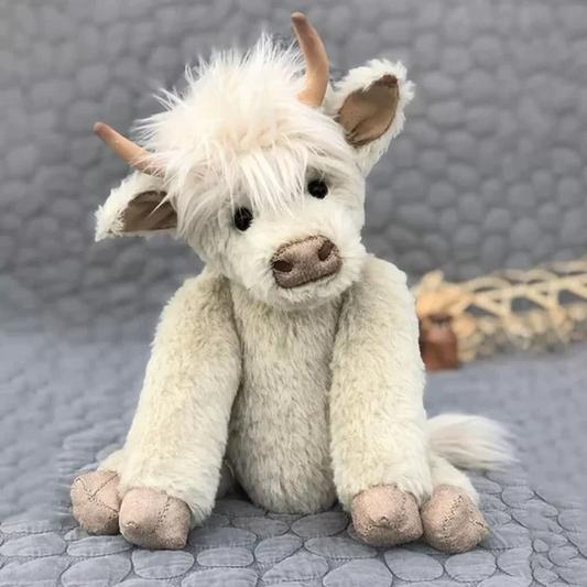VierraSol | Juguete de Peluche de Ganado de las Tierras Altas Escocesas Hecho a Mano
