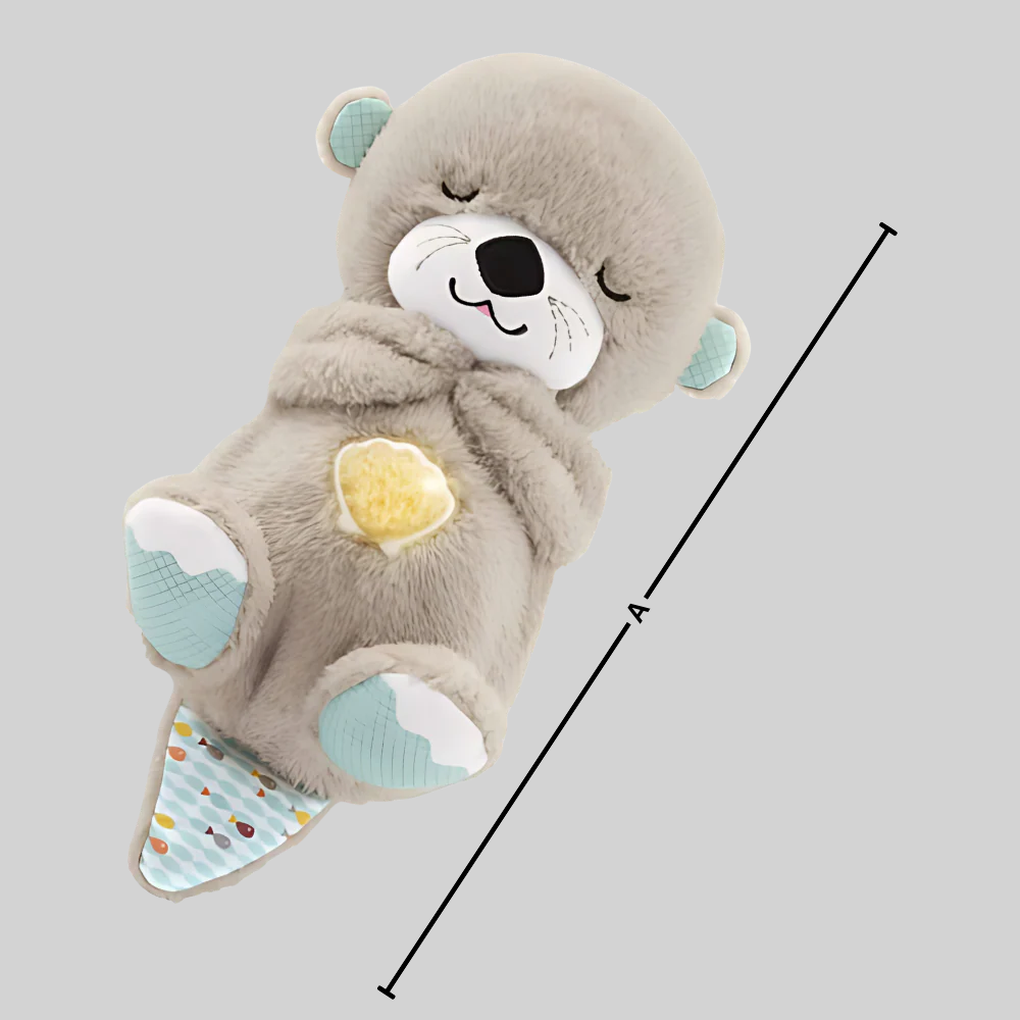 VierraSol | Juguete de Peluche para Bebés Nutria que Acalma el Sueño con Sonido Rítmico