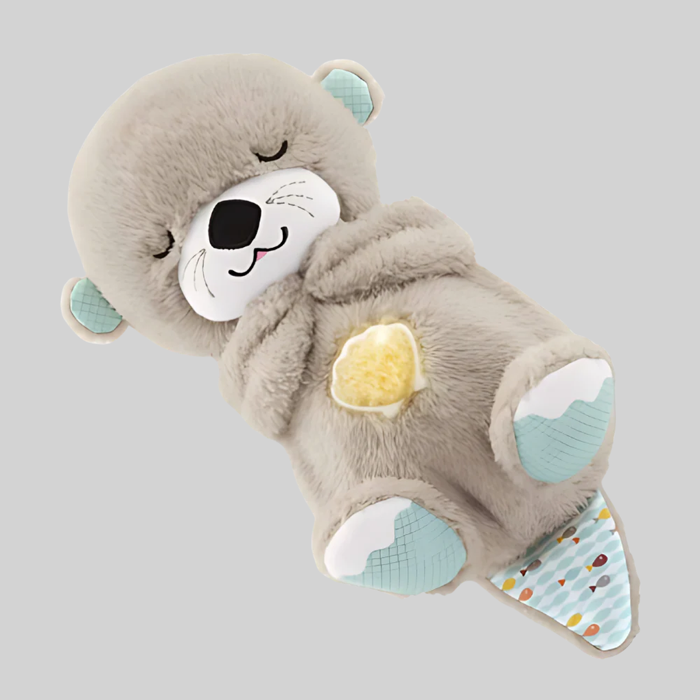VierraSol | Juguete de Peluche para Bebés Nutria que Acalma el Sueño con Sonido Rítmico