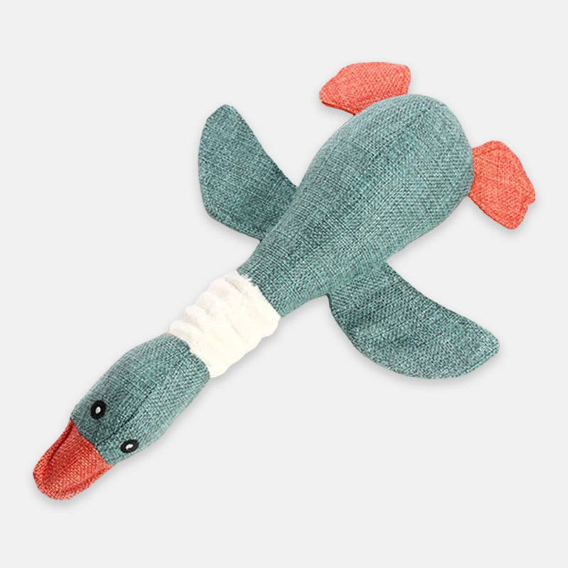 VierraSol | Juguete de Perro de Peluche en Forma de Pato para Juego Interactivo