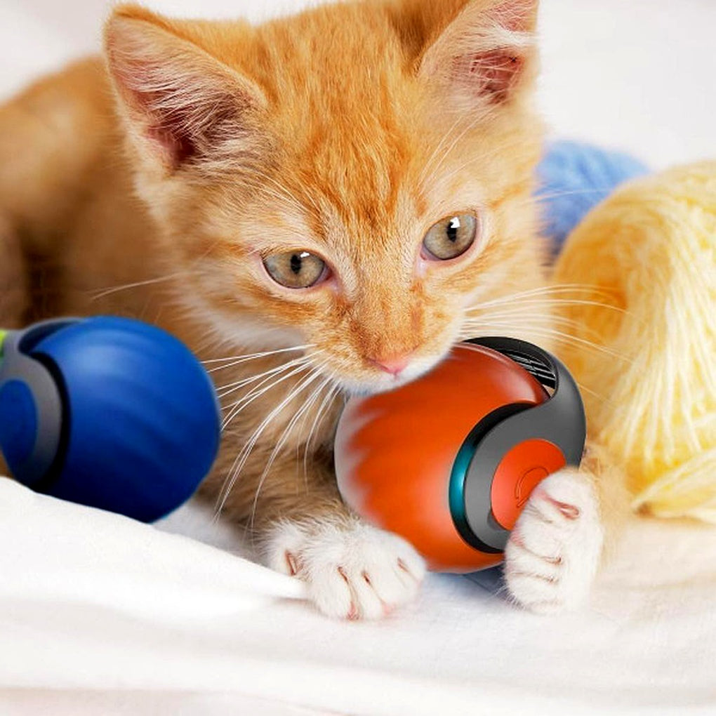 VierraSol | Juguete Interactivo para Gatos - Bola Rodante Autopropulsada