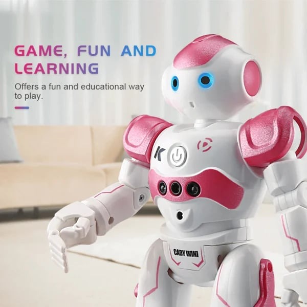 VierraSol | Juguete Robot Inteligente para Niños | Robot de Aprendizaje Interactivo ThinkBot | Control por Gestos | Baile y Conversación | Recargable