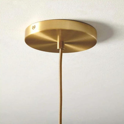 VierraSol | Lámpara Colgante de Bola de Vidrio | Diseño Moderno en Latón