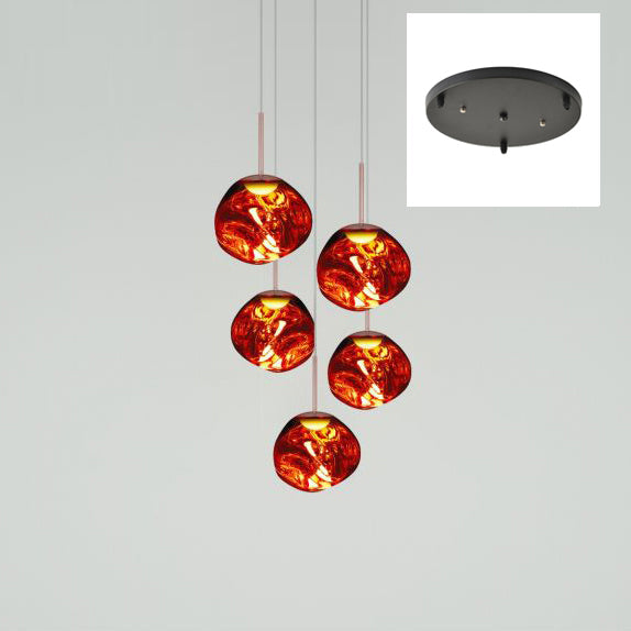 VierraSol | Lámpara Colgante de Múltiples Brazos | Diseño Escultural Melt