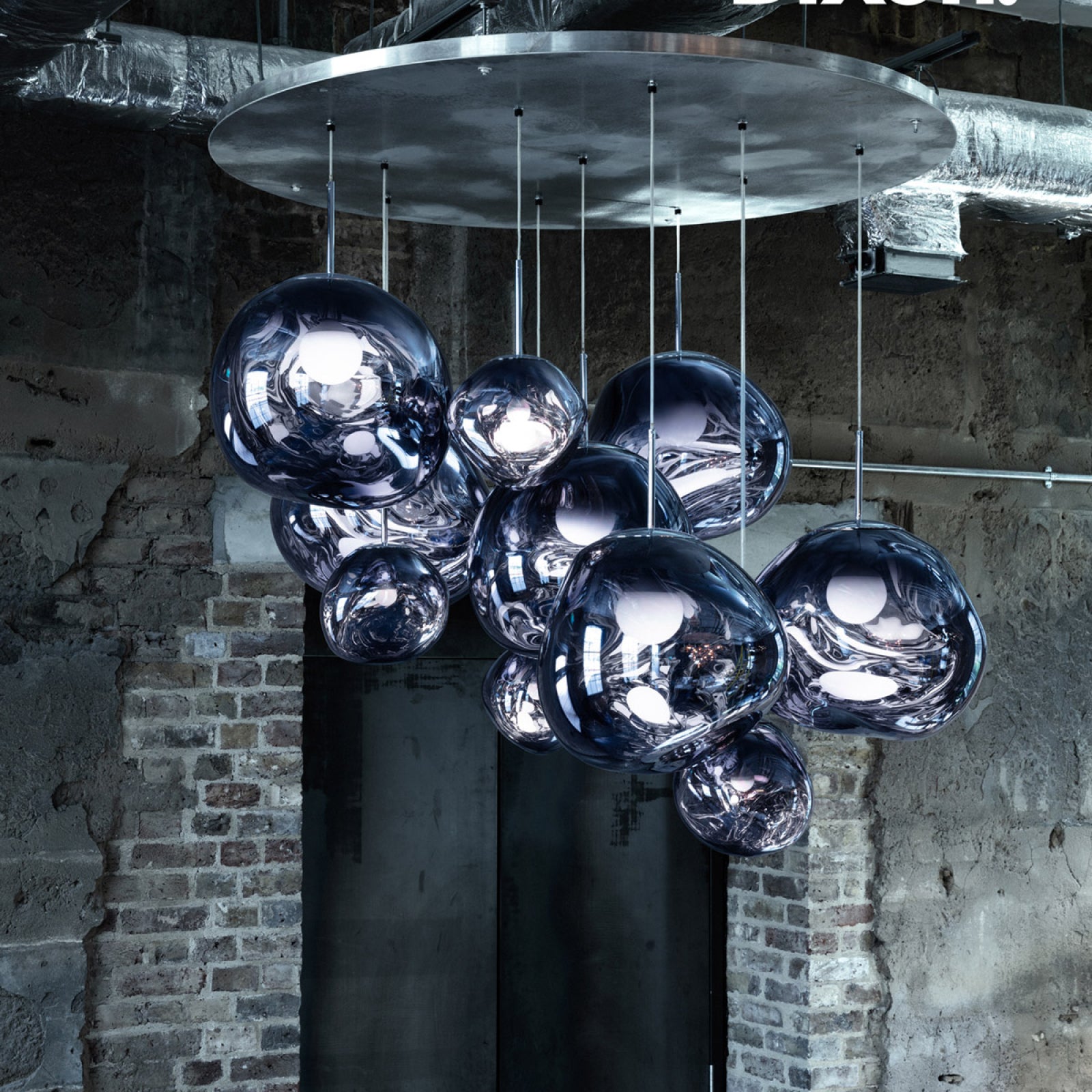 VierraSol | Lámpara Colgante de Múltiples Brazos | Diseño Escultural Melt
